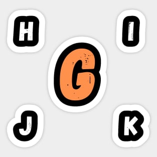 letter G Sticker